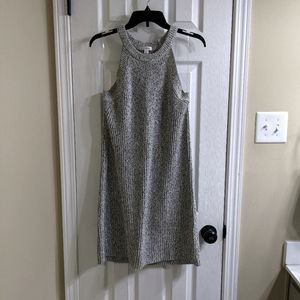 Knit halter sweater dress